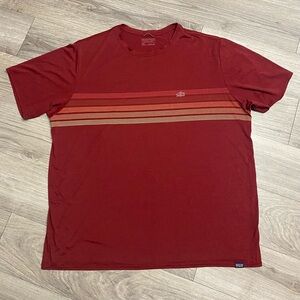 Patagonia Men's Short Sleeve Tee in Rich Red